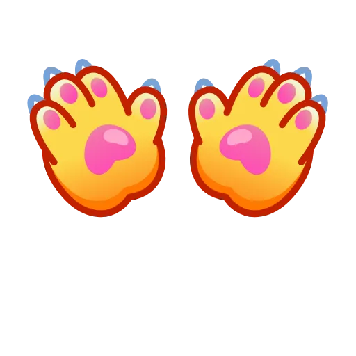 👐 Эмодзи «Cat Paws Emoji» для Telegram
