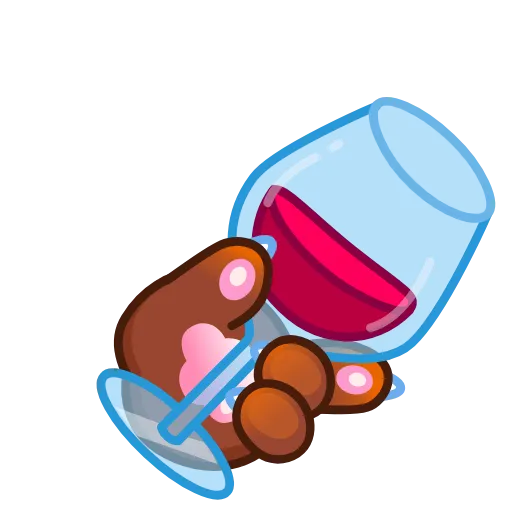 🍷 Эмодзи «Cat Paws Emoji» для Telegram