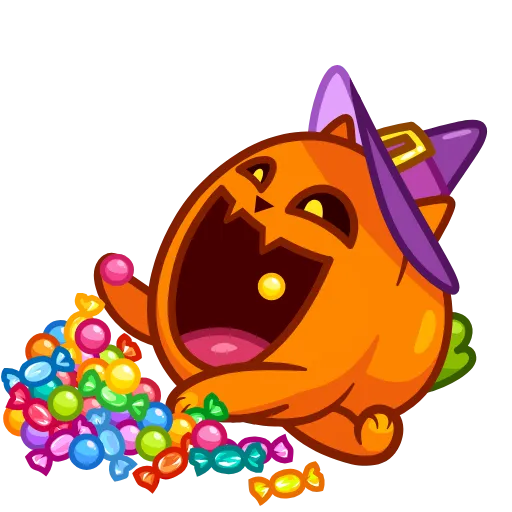 🍬 Эмодзи «Cat Pumpkin» для Telegram
