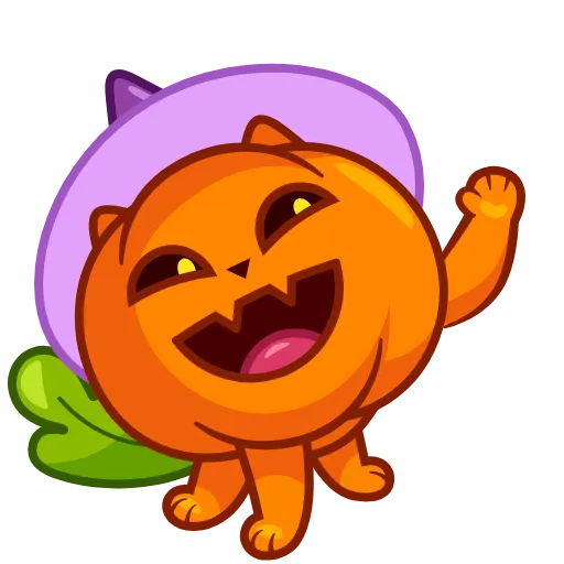 👋 Эмодзи «Cat Pumpkin» для Telegram