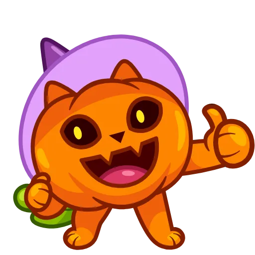 👍 Эмодзи «Cat Pumpkin» для Telegram