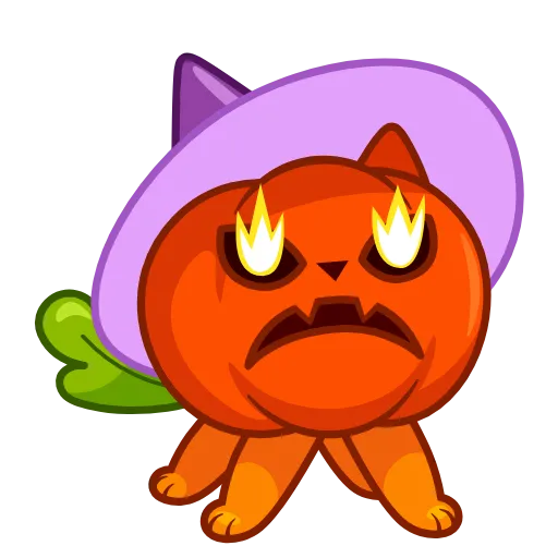 😤 Эмодзи «Cat Pumpkin» для Telegram