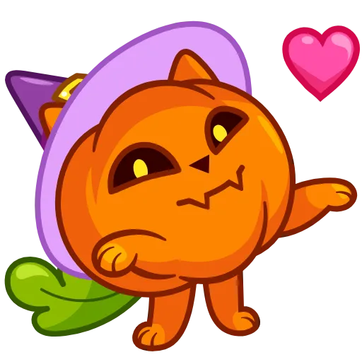 😘 Эмодзи «Cat Pumpkin» для Telegram