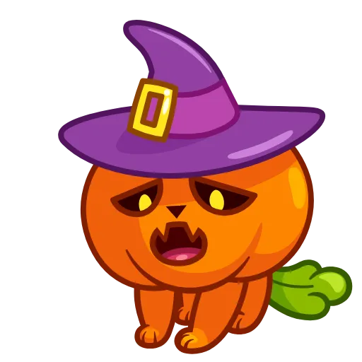 😢 Эмодзи «Cat Pumpkin» для Telegram