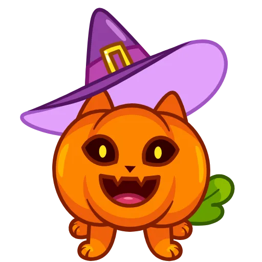 🙃 Эмодзи «Cat Pumpkin» для Telegram
