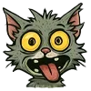 😛 Эмодзи «😘 Набор эмоджи с котом Риком» для Telegram