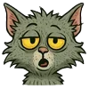 😮 Эмодзи «😘 Набор эмоджи с котом Риком» для Telegram