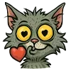 😘 Эмодзи «😘 Набор эмоджи с котом Риком» для Telegram