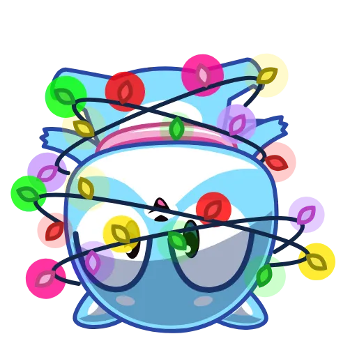 🙃 Эмодзи «Кот Снежок» для Telegram