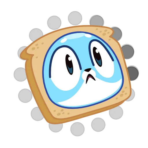🍞 Эмодзи «Кот Снежок» для Telegram