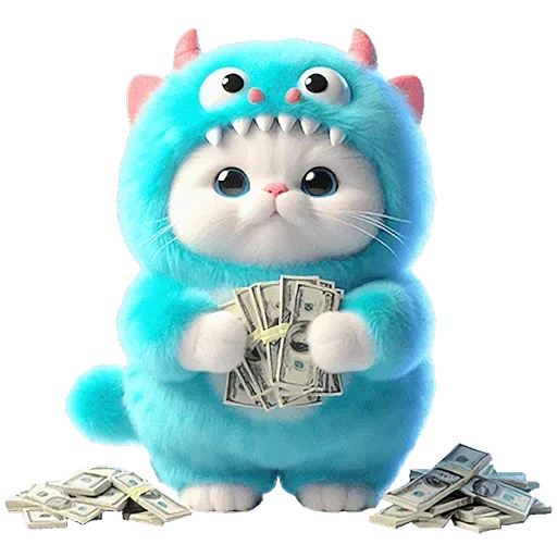💸 Стикер «Пушистые котики» для Telegram