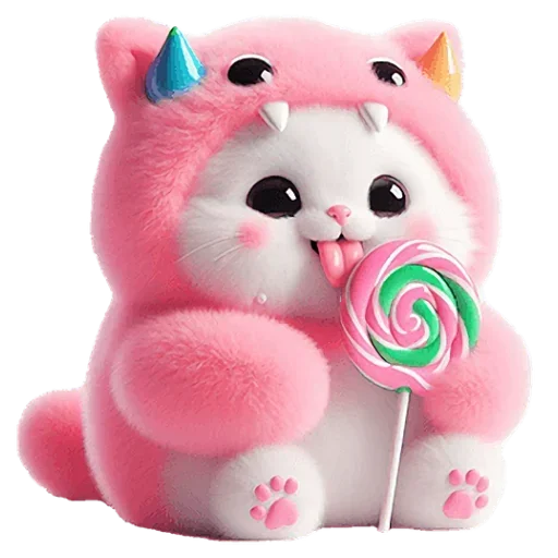 🍭 Стикер «Пушистые котики» для Telegram