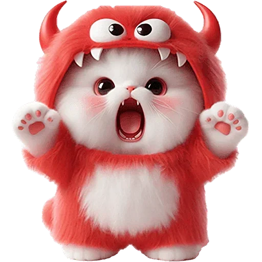 😤 Стикер «Пушистые котики» для Telegram