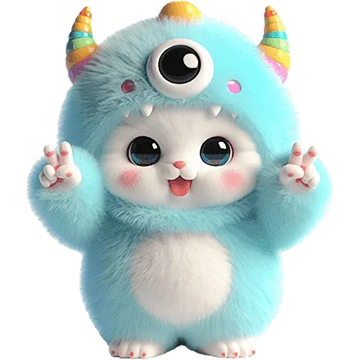 ✌️ Стикер «Пушистые котики» для Telegram