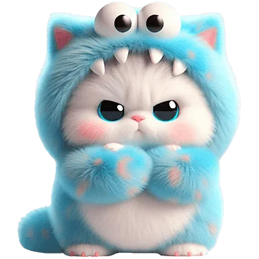 😤 Стикер «Пушистые котики» для Telegram