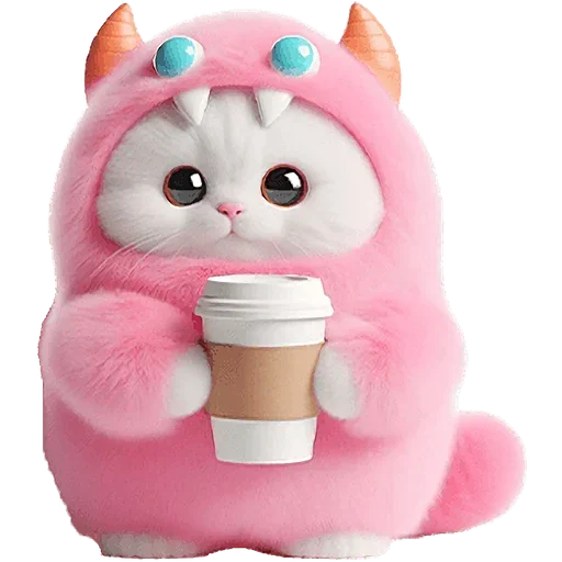 ☕️ Стикер «Пушистые котики» для Telegram