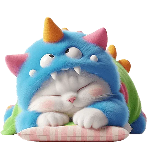 🥱 Стикер «Пушистые котики» для Telegram