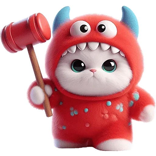 😤 Стикер «Пушистые котики» для Telegram