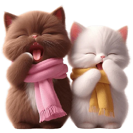 🥱 Стикер «Кошачья любовь» для Telegram