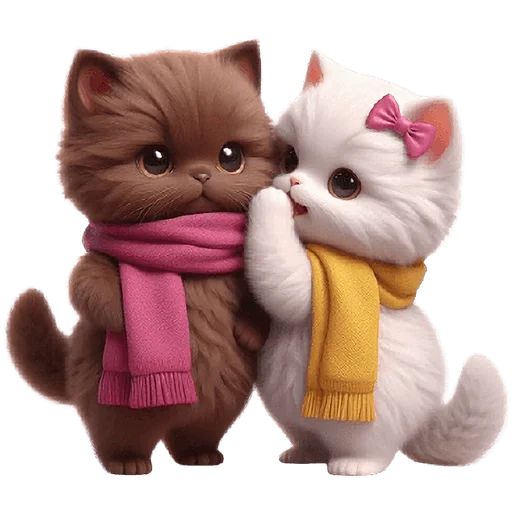🥹 Стикер «Кошачья любовь» для Telegram