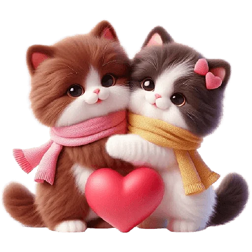 Стикерпак Кошачья любовь для Telegram — скачать