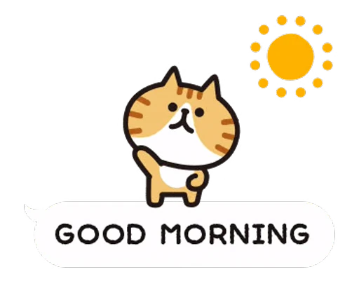 🌞 Стикер «Cat bubbles» для Telegram