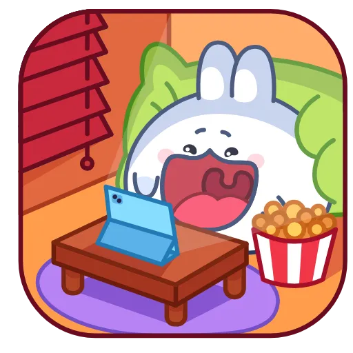🍿 Стикер «Chappy Bunny» для Telegram