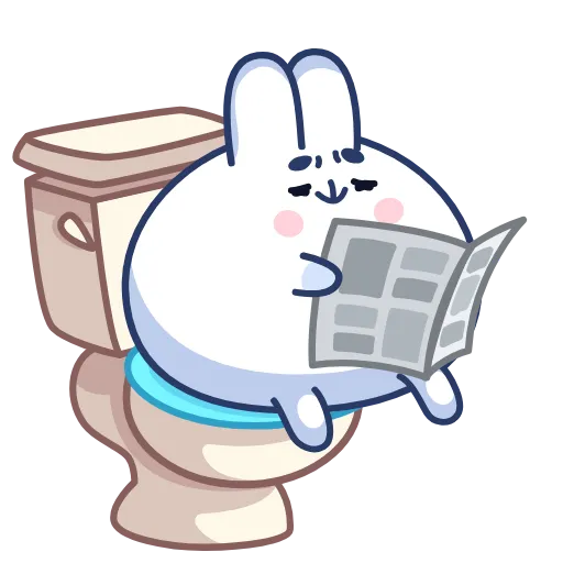 🚽 Стикер «Chappy Bunny» для Telegram