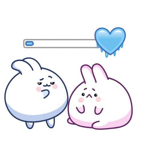 👩‍❤️‍💋‍👨 Стикер «Chappy Bunny» для Telegram