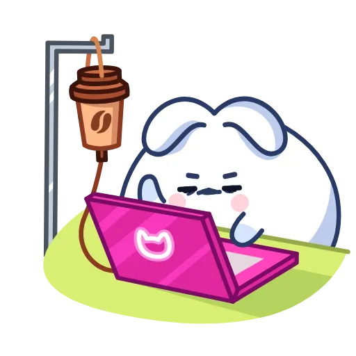 👨‍💻 Стикер «Chappy Bunny» для Telegram