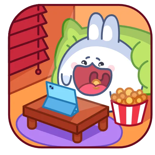 🍿 Эмодзи «Chappy Bunny» для Telegram