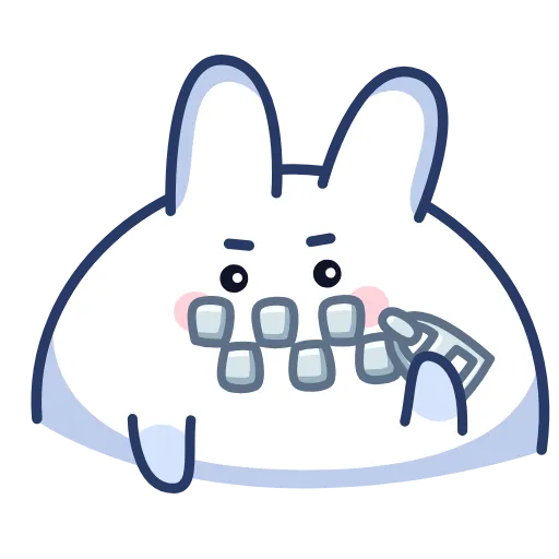 🤐 Эмодзи «Chappy Bunny» для Telegram