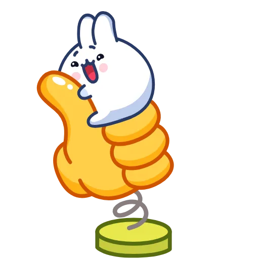 👍 Эмодзи «Chappy Bunny» для Telegram