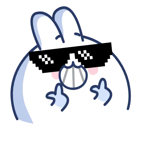 😎 Эмодзи «Chappy Bunny» для Telegram