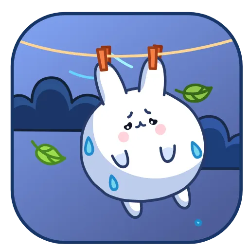 😢 Эмодзи «Chappy Bunny» для Telegram