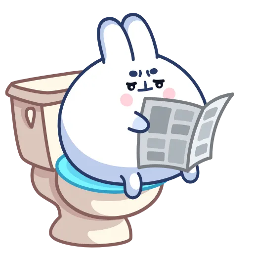 🚽 Эмодзи «Chappy Bunny» для Telegram