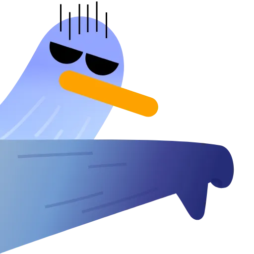 👎 Эмодзи «Чайка» для Telegram