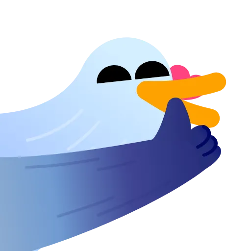 👍 Эмодзи «Чайка» для Telegram