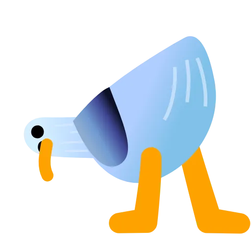 🍑 Эмодзи «Чайка» для Telegram