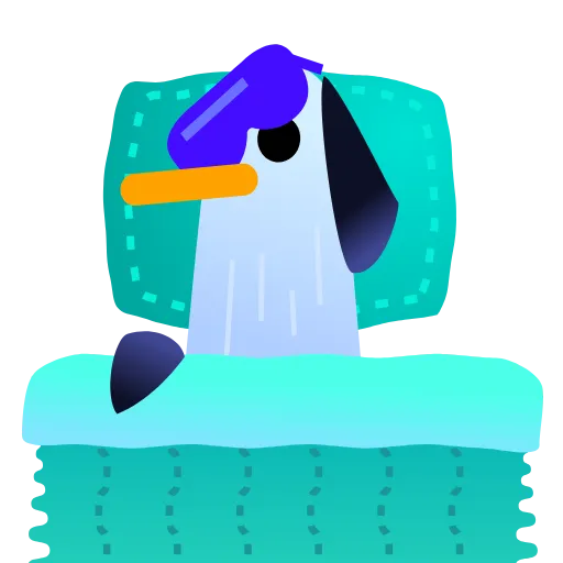 😴 Эмодзи «Чайка» для Telegram