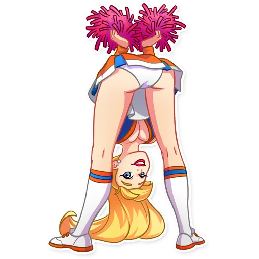 🙃 Стикер «Cheerleader Girl» для Telegram