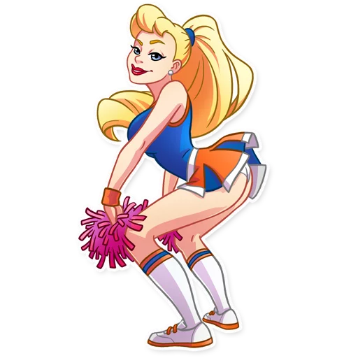 💃 Стикер «Cheerleader Girl» для Telegram