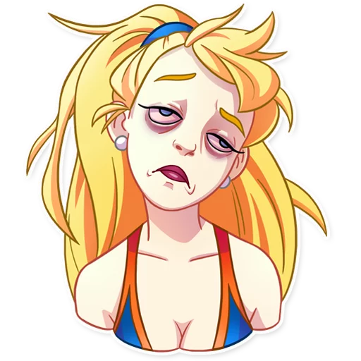 😞 Стикер «Cheerleader Girl» для Telegram