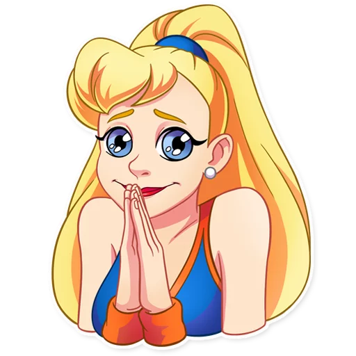 🙏 Стикер «Cheerleader Girl» для Telegram