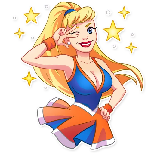 ✨ Стикер «Cheerleader Girl» для Telegram
