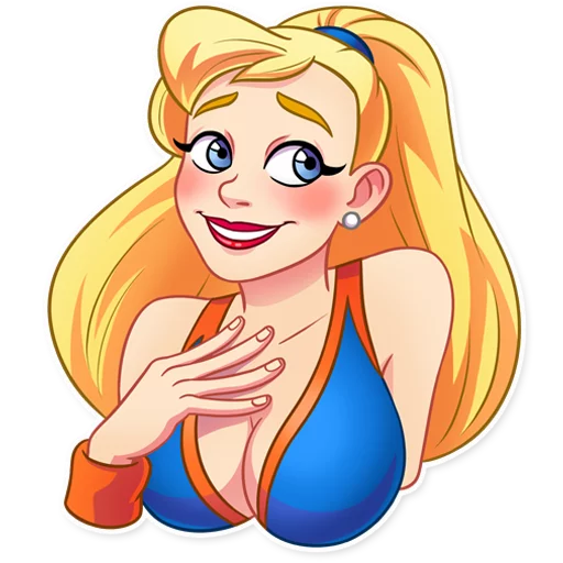 😊 Стикер «Cheerleader Girl» для Telegram