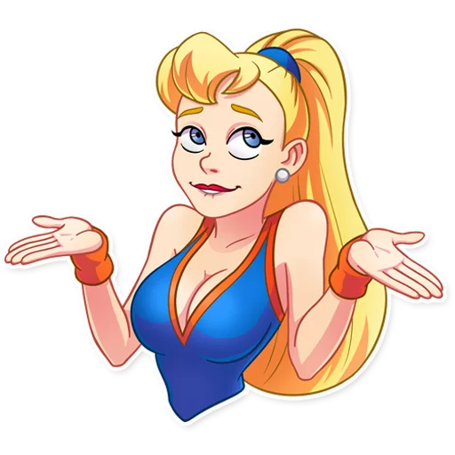 🤷 Стикер «Cheerleader Girl» для Telegram