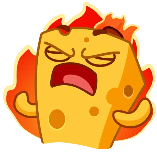😡 Стикер «Cheese» для Telegram