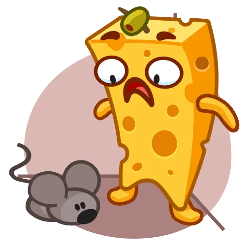 😨 Эмодзи «Cheese - сыр эмоджи» для Telegram