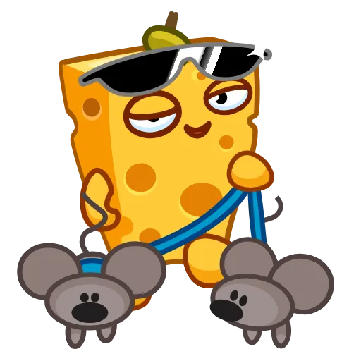 😎 Эмодзи «Cheese - сыр эмоджи» для Telegram